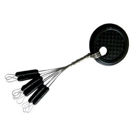 Line Stopper Ragot Lang Sort - Pakke Med 6