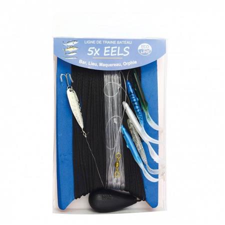 Line Til Trolling Flashmer Båd 5X Ål + Kit - Ecoline