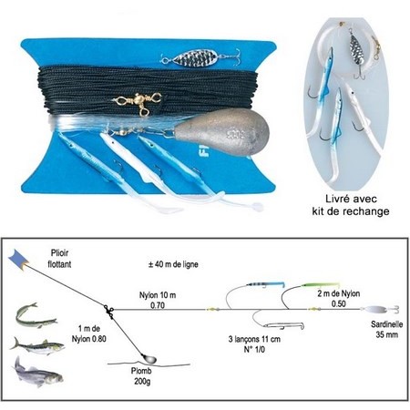 Línea De Curricán Barco Flashmer Ecoline Lancons