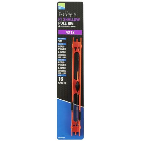 Línea Montada Preston Innovations F1 Shallow Pole Rigs