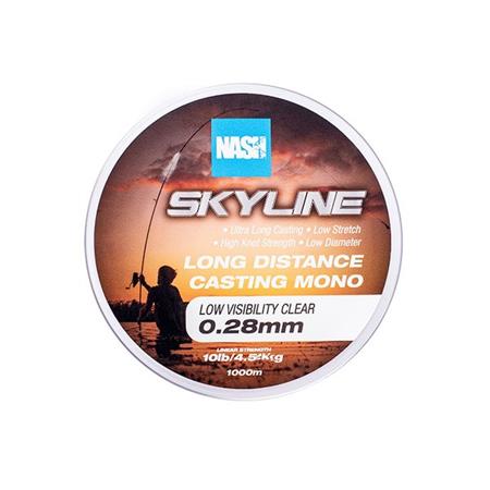 LINHA - 1000M NASH HIGHLINE MONO CLEAR - 1000M