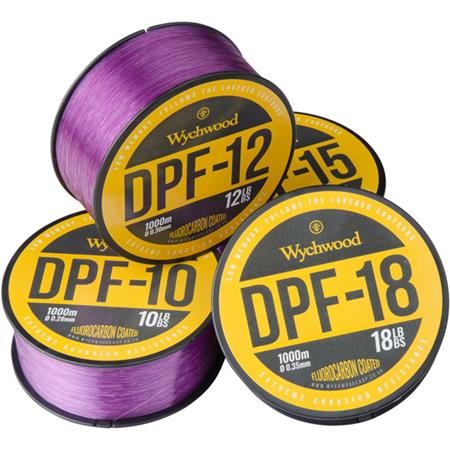 Linha - 1000M Wychwood Deep Purple Fluro Coated Mono - 1000M