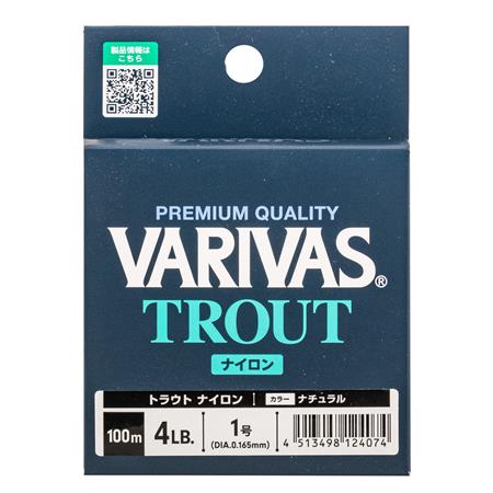 LINHA - 100M VARIVAS TROUT NYLON NATURAL - 100M