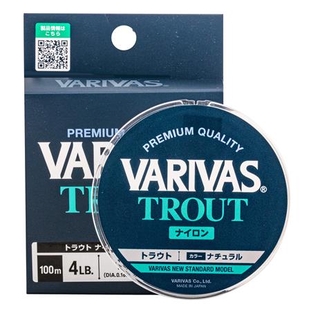 LINHA - 100M VARIVAS TROUT NYLON NATURAL - 100M
