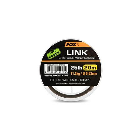 Linha - 20M Fox Edges Link Trans Khaki Mono - 20M