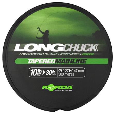 Linha - 300M Korda Longchuck Tapered Mainline Green - 300M