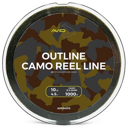 Linha Avid Carp Outline Camo Reel Line