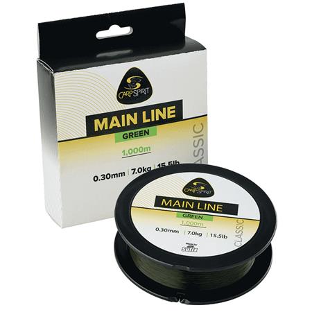 Linha Carpa - 1000M Carp Spirit Mainline Green - 1000M