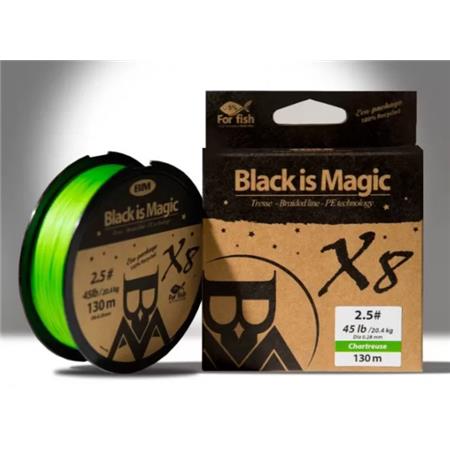 LINHA TRANÇADA BIM TACKLE BLACK IS MAGIC CHARTREUSE - 130M