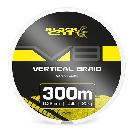 Linha Trançada Black Cat V8 Vertical Braid - 300M