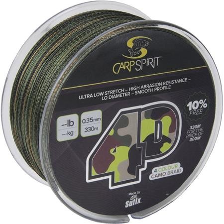 Linha Trançada Carp Spirit 4-D Camo Braid