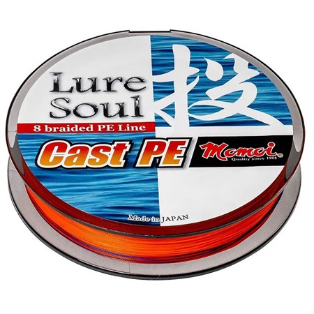 Linha Trançada Momoi Lure Soul Cast Pe - Laranja - 150M
