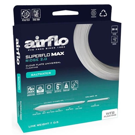 Linka Muchowa Airflo Superflo Max Ridge 2.0 Flats Universal Clear Fly Line