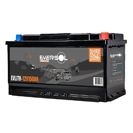 Lithium-Batterie Eversol 12.8V 150Ah + Bluetooth + Vorheizung