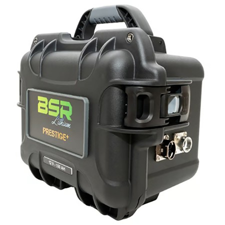 Lithiumbatterie Bsr Prestige Lifepo4 Gen3+ 12V100ah +1 Geregelter Ausgang Echolot Und Ladegerät Nicht Wasserdicht 10A