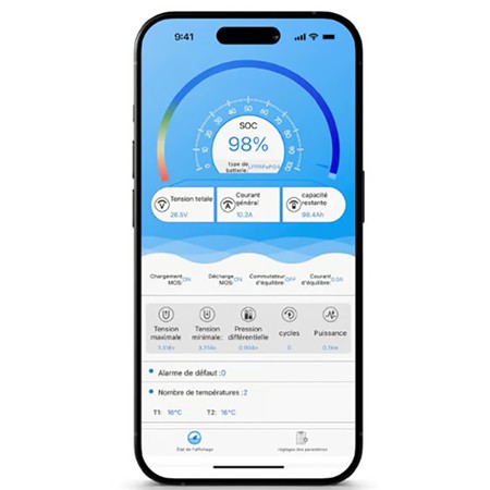 LITHIUMBATTERIE BSR PRESTIGE BSR LIFEPO4 GEN3+ 12V50AH +1 SORTIE RÉGULÉE SONDEUR ET CHARGEUR NON ÉTANCHE 10A