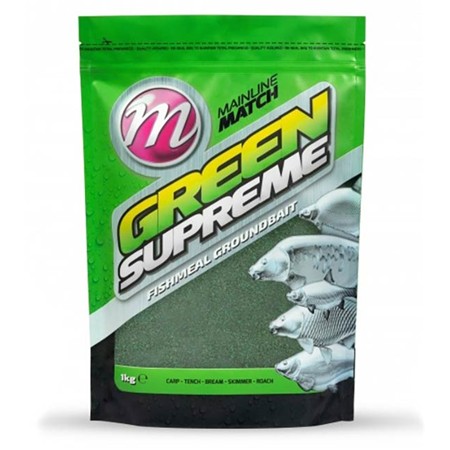 Lokkemad Mainline Match Green Supreme Fishmeal Groundbait