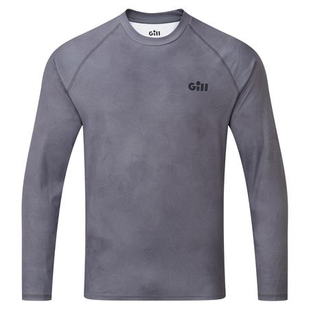 LONG SLEEVE MEN'S TEE SHIRT GILL XPEL TEC L/S - PEWTER CAMO