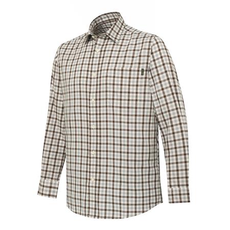 Long Sleeve Shirt For Men Beretta Bryggen - Gris/Marron