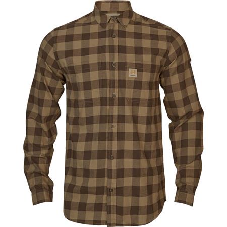 Long Sleeve Shirt For Men Harkila Scandinavian L/S - Antique Bronze Check