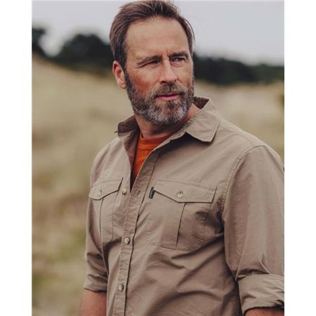 LONG SLEEVE SHIRT FOR MEN PINEWOOD SAFARI L/S - SAND STONE