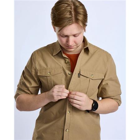 LONG SLEEVE SHIRT FOR MEN PINEWOOD SAFARI L/S - SAND STONE