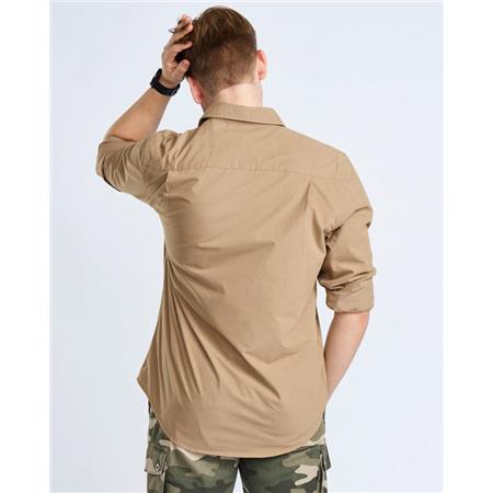 LONG SLEEVE SHIRT FOR MEN PINEWOOD SAFARI L/S - SAND STONE