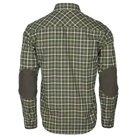 LONG SLEEVE SHIRT FOR MEN PINEWOOD WOLF - VERT/BLANC
