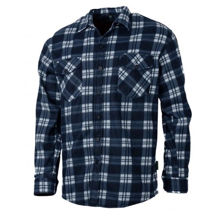 Long Sleeve Shirt For Men Treeland Polaire T509 - Blanc/Bleu