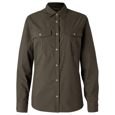 Long Sleeve Shirt Woman Pinewood Safari L/S - Olive