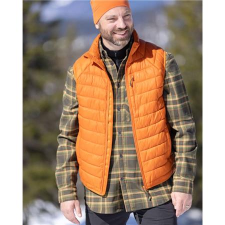 LONG SLEEVE SHIRTS FOR MEN PINEWOOD ABISKO HIKING FLANNEL - MOSS GREEN