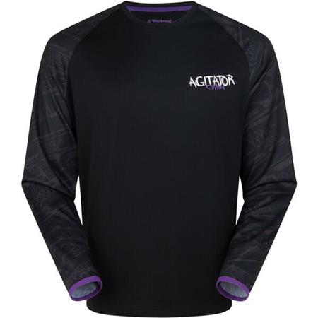 LONG-SLEEVED MEN'S T-SHIRT - BLACK WYCHWOOD AGITATOR JERSEY LONG SLEEVE UV - NOIR