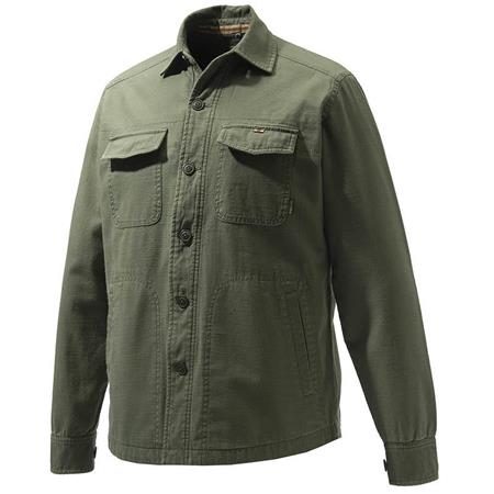 Long Sleeved-Shirt Man Beretta Heavy Overshirt Green