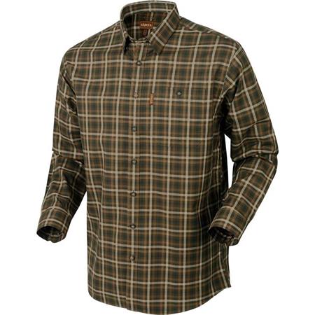 Long Sleeved-Shirt Man Harkila Milford Squares Green
