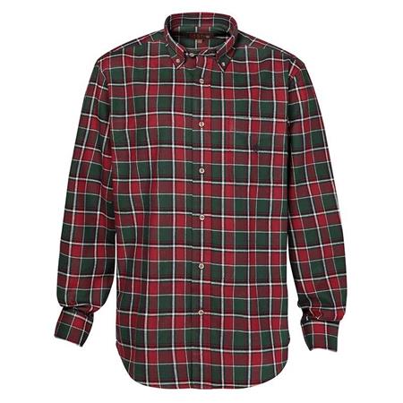 Long Sleeved-Shirt Man Percussion Fôret Red