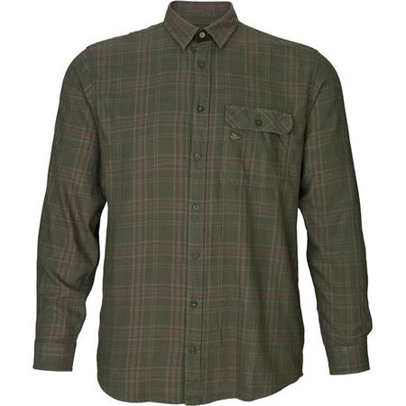 Long Sleeved-Shirt Man Seeland Range Squares Green