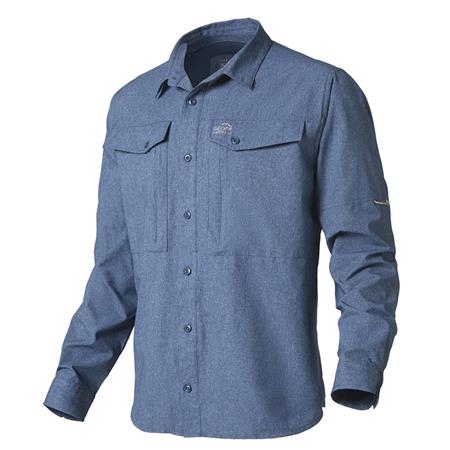 LONG SLEEVED-SHIRT MEN - BLUE GEOFF ANDERSON ZULO II L/S - BLEU