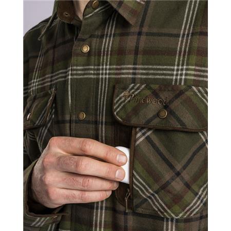 LONG SLEEVED SHIRT WOMAN PINEWOOD CORNWALL - VERT/PINE GREEN