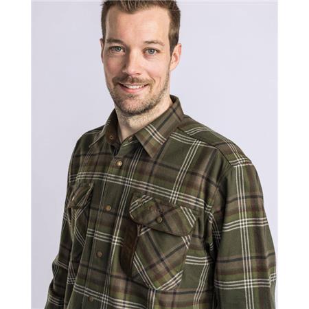 LONG SLEEVED SHIRT WOMAN PINEWOOD CORNWALL - VERT/PINE GREEN