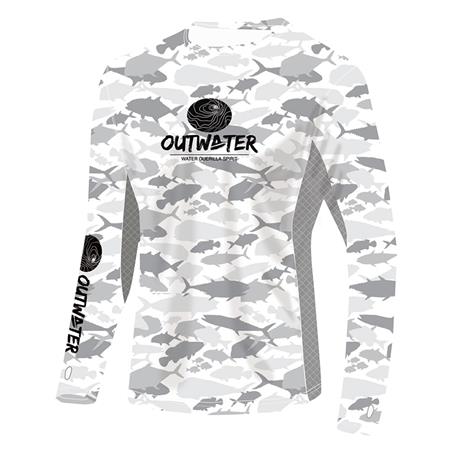 Long-Sleeved T-Shirt For Men Outwater Spreks Fish Camo