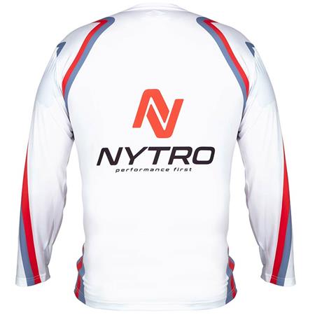 LONG-SLEEVED T-SHIRT FOR MEN - WHITE NYTRO UVP50 LONG SLEEVE SHIRT - WHITE