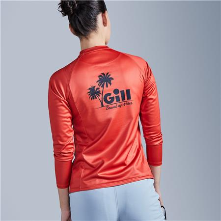 LONG-SLEEVED WOMEN'S T-SHIRT - RED GILL XPEL TEC L/S - ROUGE