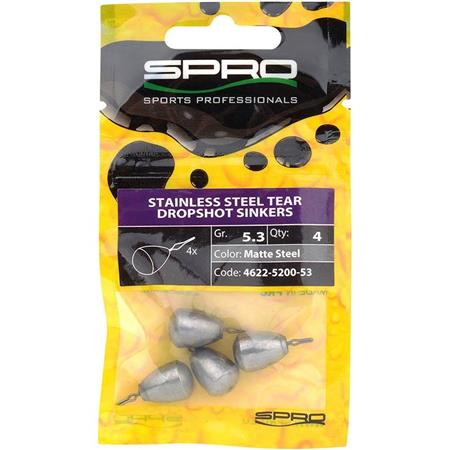 LOOD DROP SHOT SPRO STAINLESS STEEL TEAR DROPSHOT SINKERS