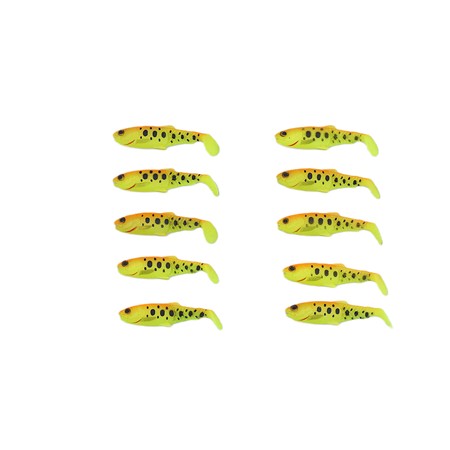 Lot De 10 Cannibal Paddletail 6.5Cm Savage Gear - 6.5 Cm