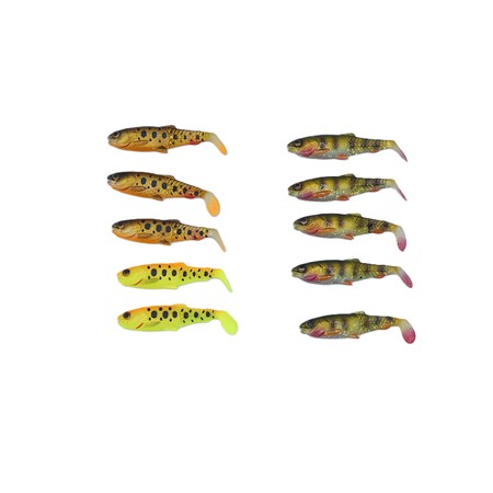 Lot De 10 Cannibal Paddletail 6.5Cm Savage Gear - 6.5 Cm