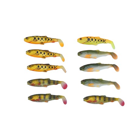 Lot De 10 Cannibal Paddletail 8.5Cm Savage Gear - 8.5 Cm