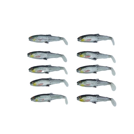 Lot De 10 Cannibal Paddletail 8.5Cm Savage Gear - 8.5 Cm