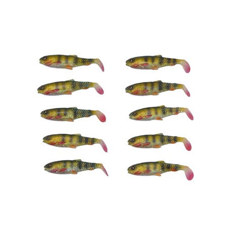 Lot De 10 Cannibal Paddletail 8.5Cm Savage Gear - 8.5 Cm