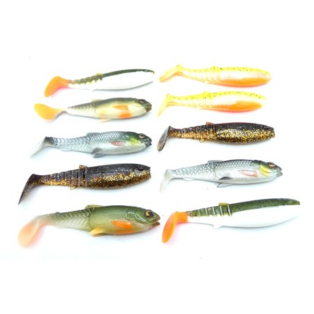 Lot De 10 Cannibal Shad 12.5 Cm Savage Gear - 12.5 Cm