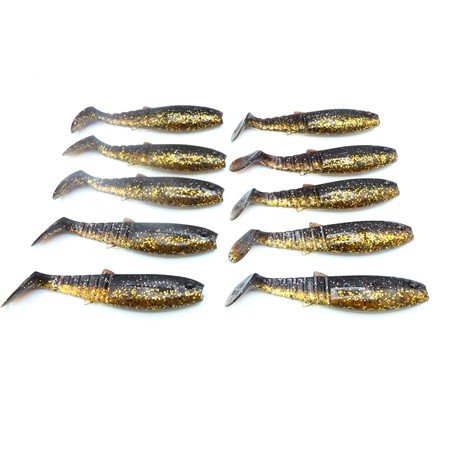 Lot De 10 Cannibal Shad 12.5 Cm Savage Gear - 12.5 Cm